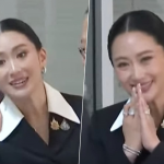 泰国总理佩通坦出庭作证后离开宪法院！受到民众支持！