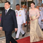 泰国国王携王后观看中国国家杂技团表演